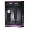 Load image into Gallery viewer, Pretty Love Vibrating Penis Shaped Butt Plug - Black
