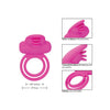 Load image into Gallery viewer, Silicone Rechargeable Dual Clit Flicker Enhancer - Pink

