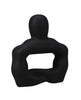 Cargue la imagen en el visor de la galería, Anillo para el pene de silicona TitanMen Muscle Power de 42 Mm con estimulador del perineo, negro
