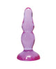 Bild in den Galerie-Viewer laden, Doc Johnson Crystal Jellies 4-Zoll-Analplug „Pop Plug“ für Anfänger in Lila mit Saugnapf
