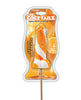 Load image into Gallery viewer, Cock Tailz Liquor Flavored Pecker Pops - Sex on the Beach Orange/White Stripe
