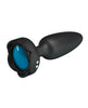 Load image into Gallery viewer, Pretty Love Tarion Thrusting Butt Plug w/Multi Color Bottom Light - Black
