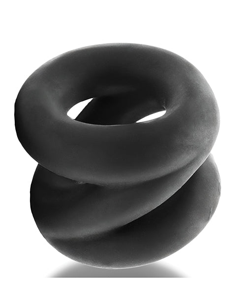 Anillo para pene y estirador de testículos Oxballs Z-Balls Zig Zag - Edición especial Night
