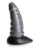 Load image into Gallery viewer, Creature Cocks Beastly Tapered Bumpy Silicone Dildo - Silver/Black
