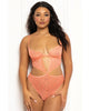 Carregar imagem no visualizador da Galeria, Floral Lace Underwire Teddy - Coral O/S

