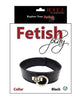 Carica l'immagine nel visualizzatore Galleria, Rouge Fetish Play Vegan Leather Collar - Black
