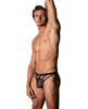 Ladda bilden i Galleri Viewer, Love Star Thong w/Ring - Black L/XL
