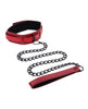 Carica l'immagine nel visualizzatore Galleria, Sex &amp; Mischief Ex's &amp; Oh's Collar &amp; Leash - Red/Black
