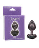 Carica l'immagine nel visualizzatore Galleria, Jewel Black Diamond Heart Butt Plug - Small, Black
