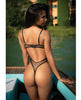 Încărcați imaginea în vizualizatorul Galerie, Belle Noir Chantilly Lace and Satin Teddy - Black LG
