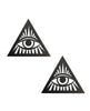 Load image into Gallery viewer, Neva Nude Eye of Providence Pasties - Black/White O/S
