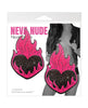 Cargue la imagen en el visor de la galería, Neva Nude Flaming Heart Glitter Pasties - Black/Red O/S

