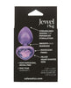 Load image into Gallery viewer, Jewel Amethyst Heart Butt Plug - Small, Purple
