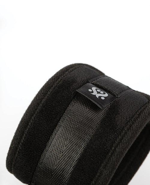 Sei Mio Neck Firmly in Check Adjustable Neck & Wrist Restraint Kit - Black