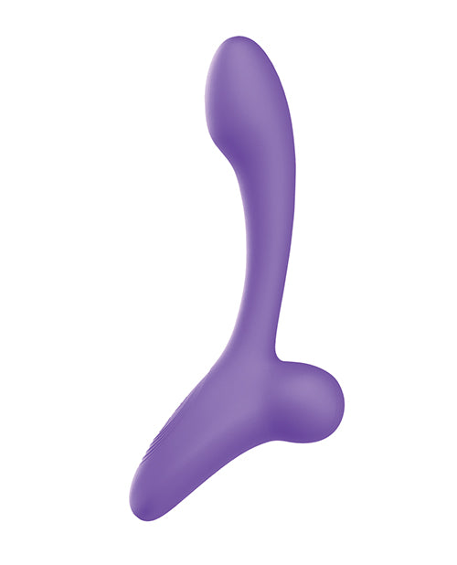 Luv Inc Poseable Duo Vibrator Purple Multi Pattern Modes Sculptable Shape Retaining Material