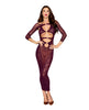 Carica l'immagine nel visualizzatore Galleria, Seamless Gown w/Removable Shrug 2 pc Set - Cherry Lacquer O/S
