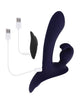 Załaduj obraz do przeglądarki galerii, Evolved Giving Vibes Strap-On Bunny Eared Stimulator w/Remote Control - Purple
