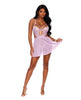 Load image into Gallery viewer, Violet Lace &amp; Mesh Underwire Babydoll w/G-String 2 pc Set - Orchid Bloom XL
