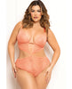 Indlæs billede i gallerifremviser, Floral Lace Underwire Teddy - Coral QN
