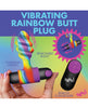Load image into Gallery viewer, Bang! Vibrating Rainbow Butt Plug
