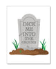 Load image into Gallery viewer, Halloween Dick In Ground Greeting Card w/Sticker

