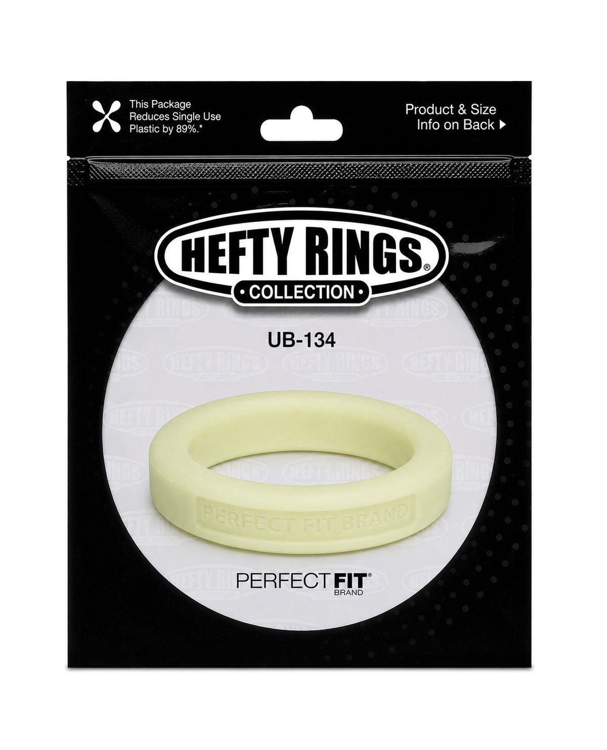 Perfect Fit Classic Silicone Stamina Ring 175 Inch Glow Dark Stretch