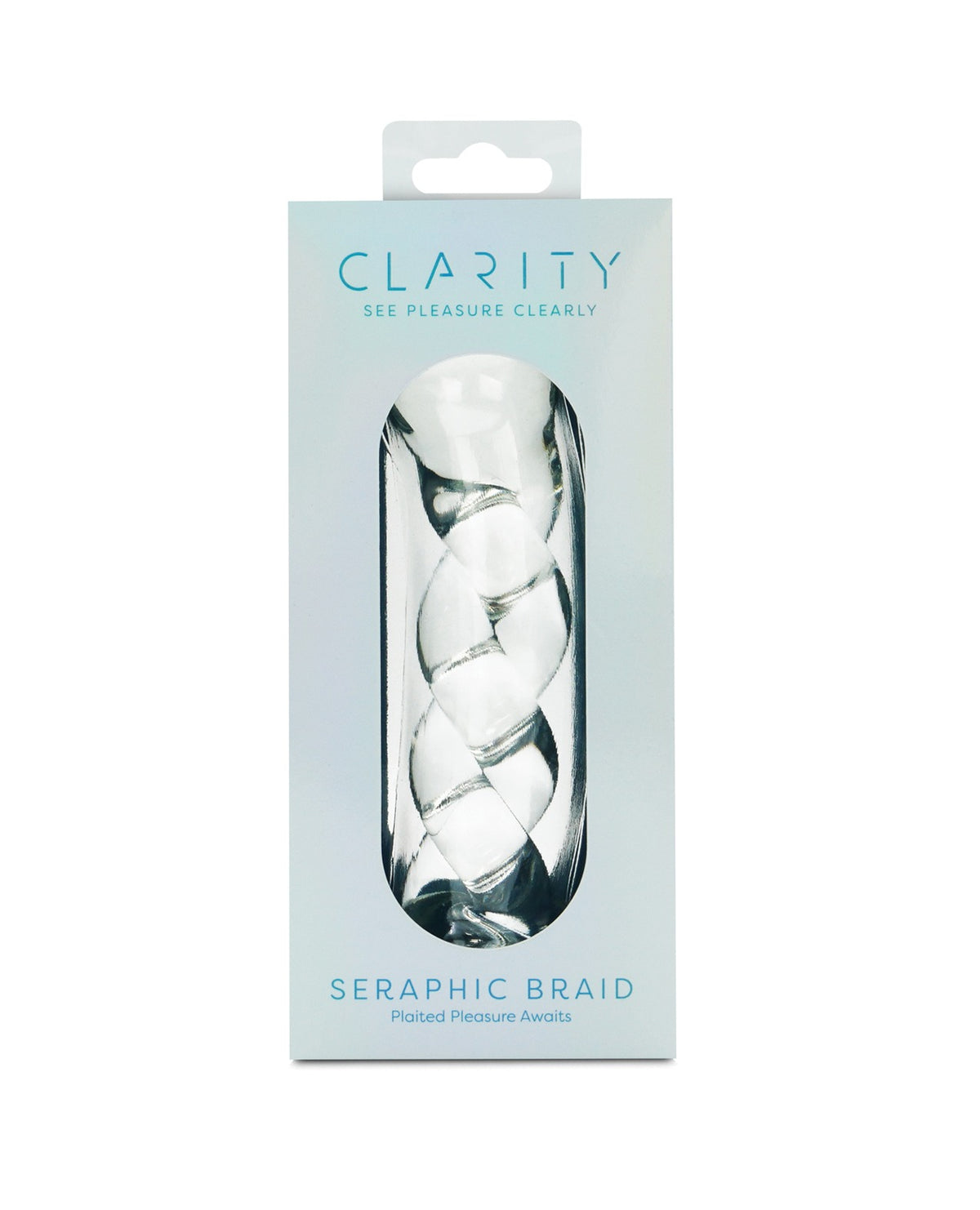 Dildo de vidrio en espiral Seraphic Braid, 5 7 pulgadas, de borosilicato soplado a mano