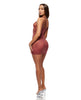 Charger l'image dans la visionneuse de la galerie, Patch of Petals Sheer Mesh and Lace Chemise w/Thong 2 pc Set - Mauve LG
