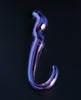 Φόρτωση εικόνας στο πρόγραμμα προβολής Gallery, Cristal Blue Flame Curved Glass Dildo - Purple
