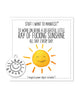 Load image into Gallery viewer, Warm Human Ray of Fucking Sunshine Mini Card &amp; Charm
