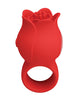 Carica l&#39;immagine nel visualizzatore Galleria, Pretty Love Jae Floral Ring Finger Vibrator - Red
