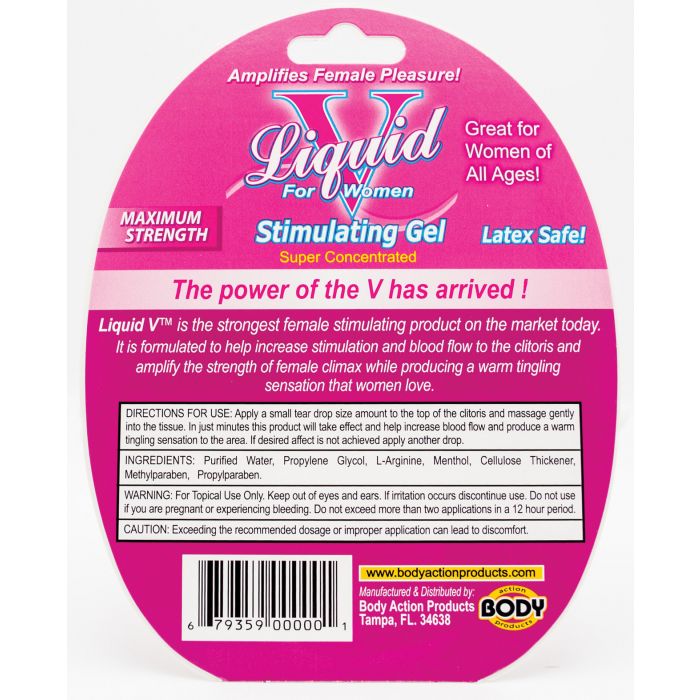 Liquid V Female Stimulant - 10 ml Bottle in Clamshell