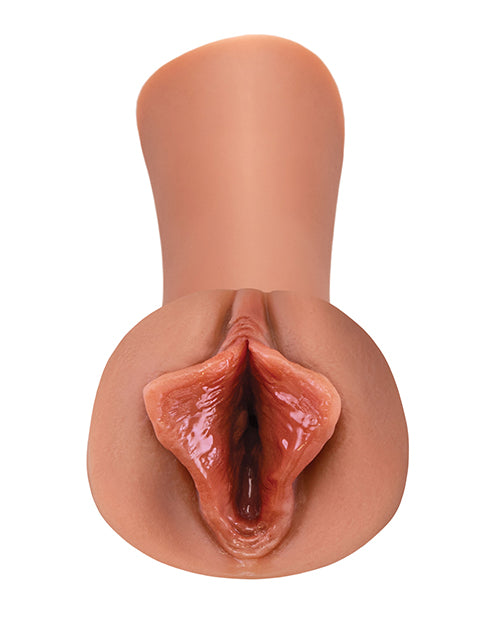 PDX Extreme Wet Pussies Lips Tan Stroker Self Lubricating Toy