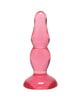 Charger l'image dans la visionneuse de la galerie, Plug anal rose pour débutants Crystal Jellies de 4 pouces de Doc Johnson avec base à ventouse
