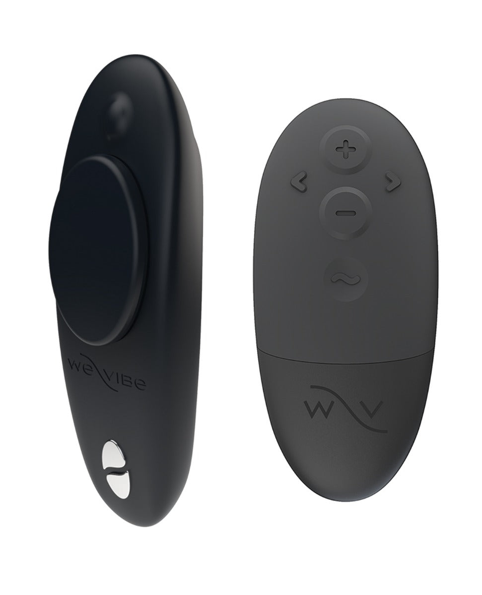 We Vibe Moxie Plus Panty Vibe Satin Black With Remote Control