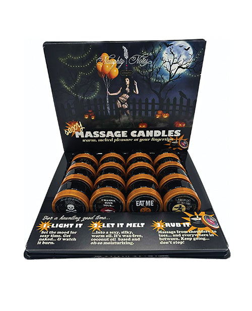 Fall Mini Massage Candle Prepack Tray - Display of 16