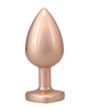 Załaduj obraz do przeglądarki galerii, Booty Bling Jeweled Metal Plug With Tapered Tip Spade Shape Large Gold
