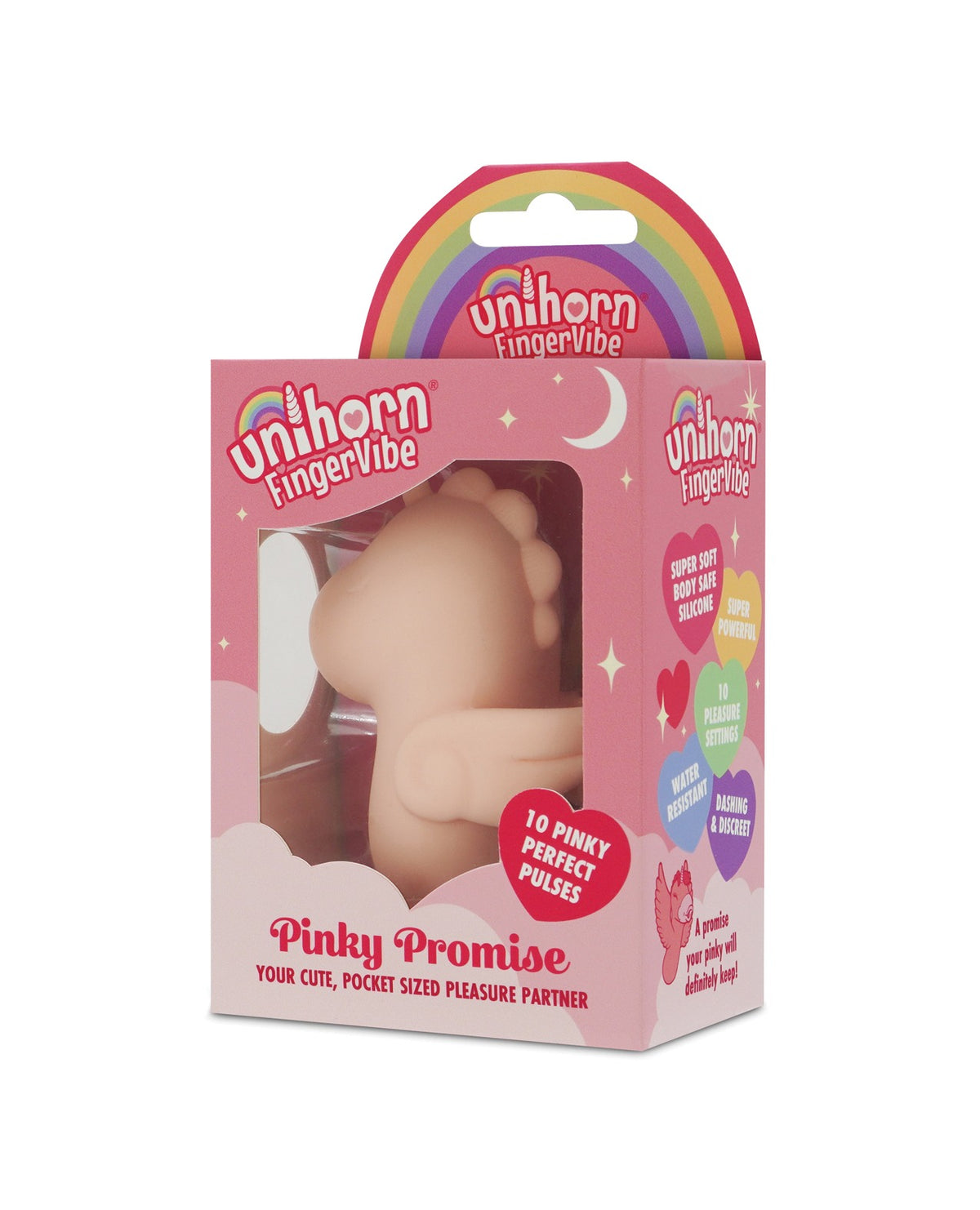Unihorn Pinky Promise Wearable Finger Vibrator 10 Modes