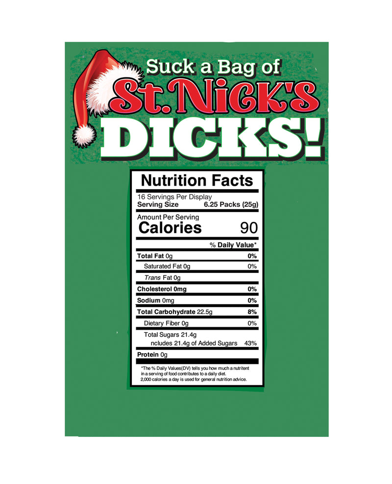 Load image into Gallery viewer, Suck a Bag of St Nick Dicks Candy Prank Holiday Treat 3 Oz
