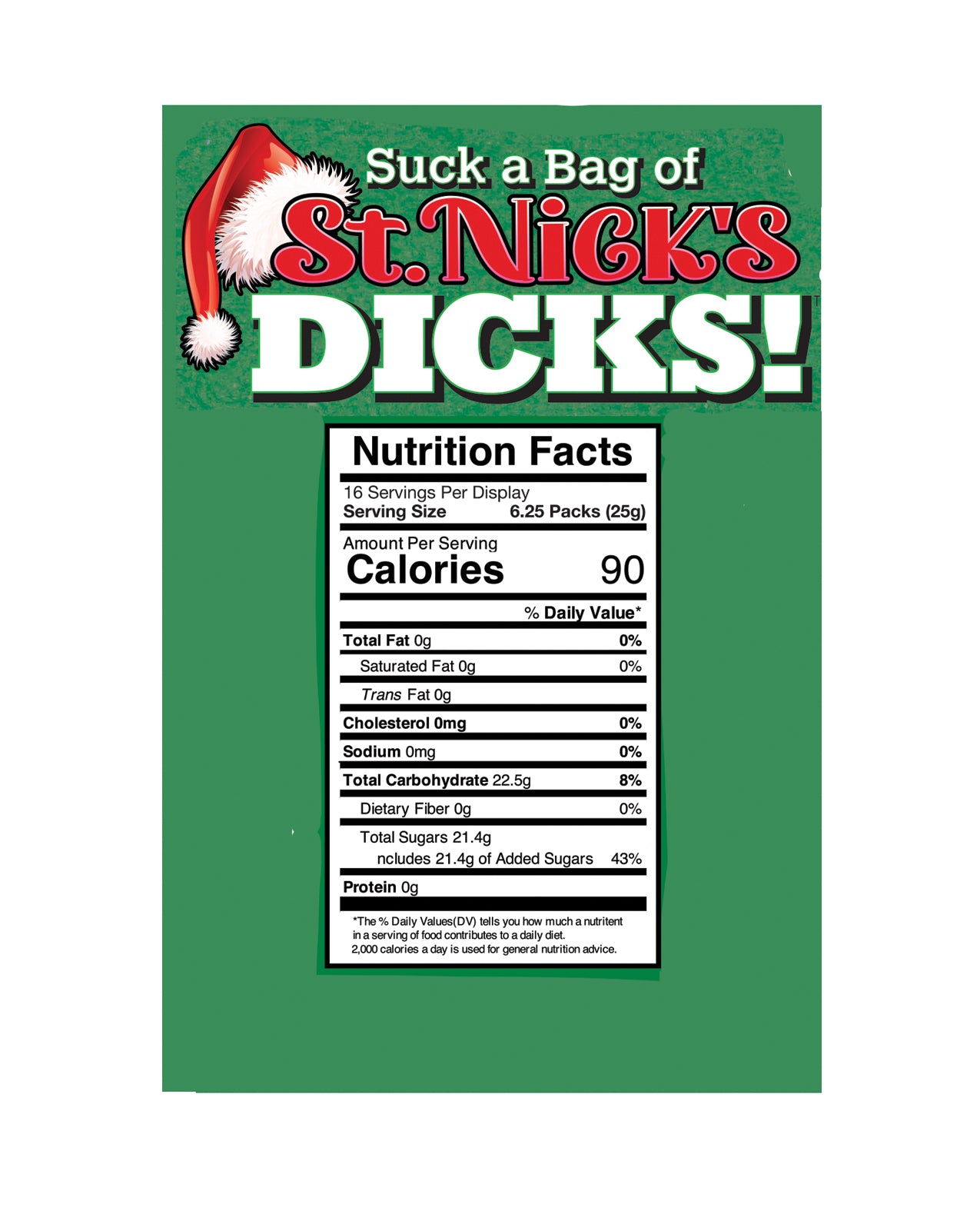 Suck a Bag of St Nick Dicks Candy Prank Holiday Treat 3 Oz