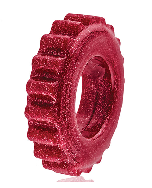 Oxballs Plushy Single Ring Cherry Lips Cock Ring Glittery Metallic Finish
