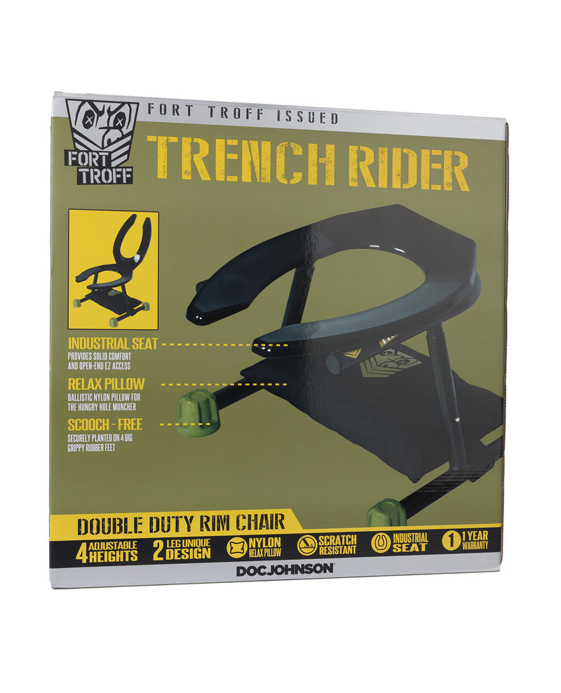 Cargue la imagen en el visor de la galería, Asiento de inodoro industrial resistente Fort Troff Trench Rider, artículo novedoso para adultos
