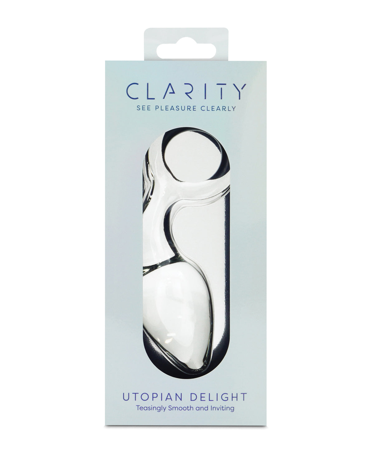 Clarity Utopian Delight 3.5 Inch Smooth Glass Butt Plug