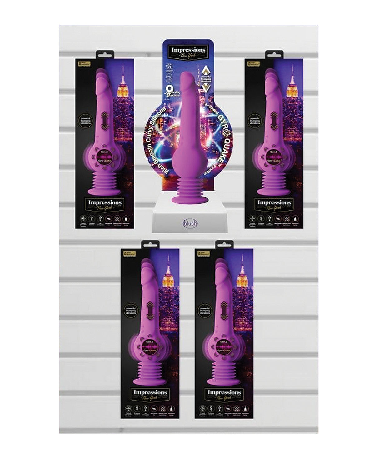 Blush Impressions New York Multi Color Counter Display Stand For Retail Store