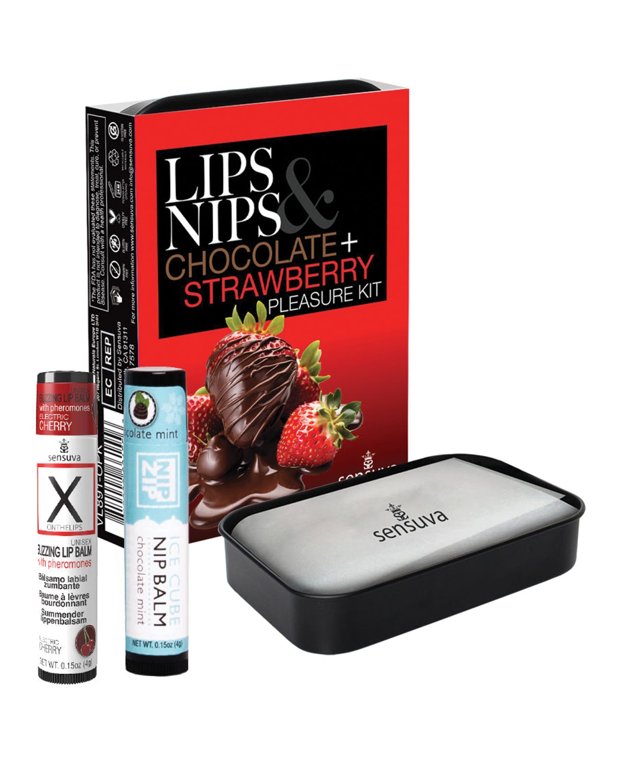 Sensuva Lips And Nips Lustset mit Schokoladen-Nippelbalsam