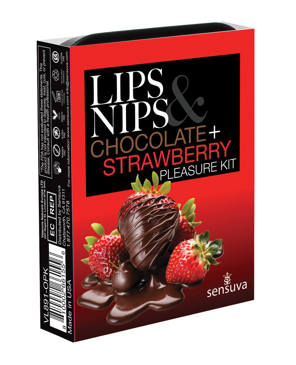 Sensuva Lips And Nips Lustset mit Schokoladen-Nippelbalsam