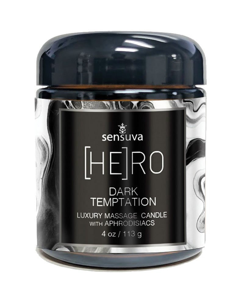Load image into Gallery viewer, Sensuva Hero Luxury Melting Massage Oil Candle Ocean Forest 4 Oz
