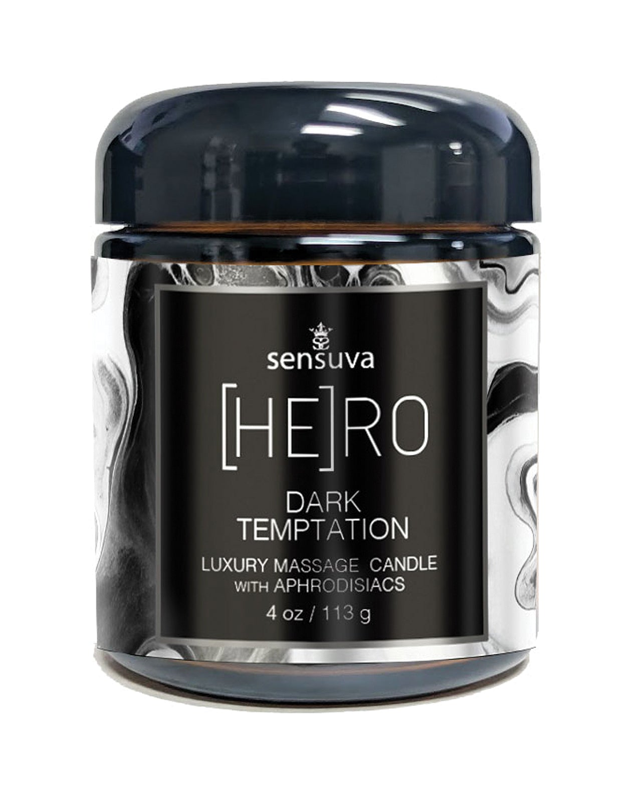 Sensuva Hero Luxury Melting Massage Oil Candle Ocean Forest 4 Oz