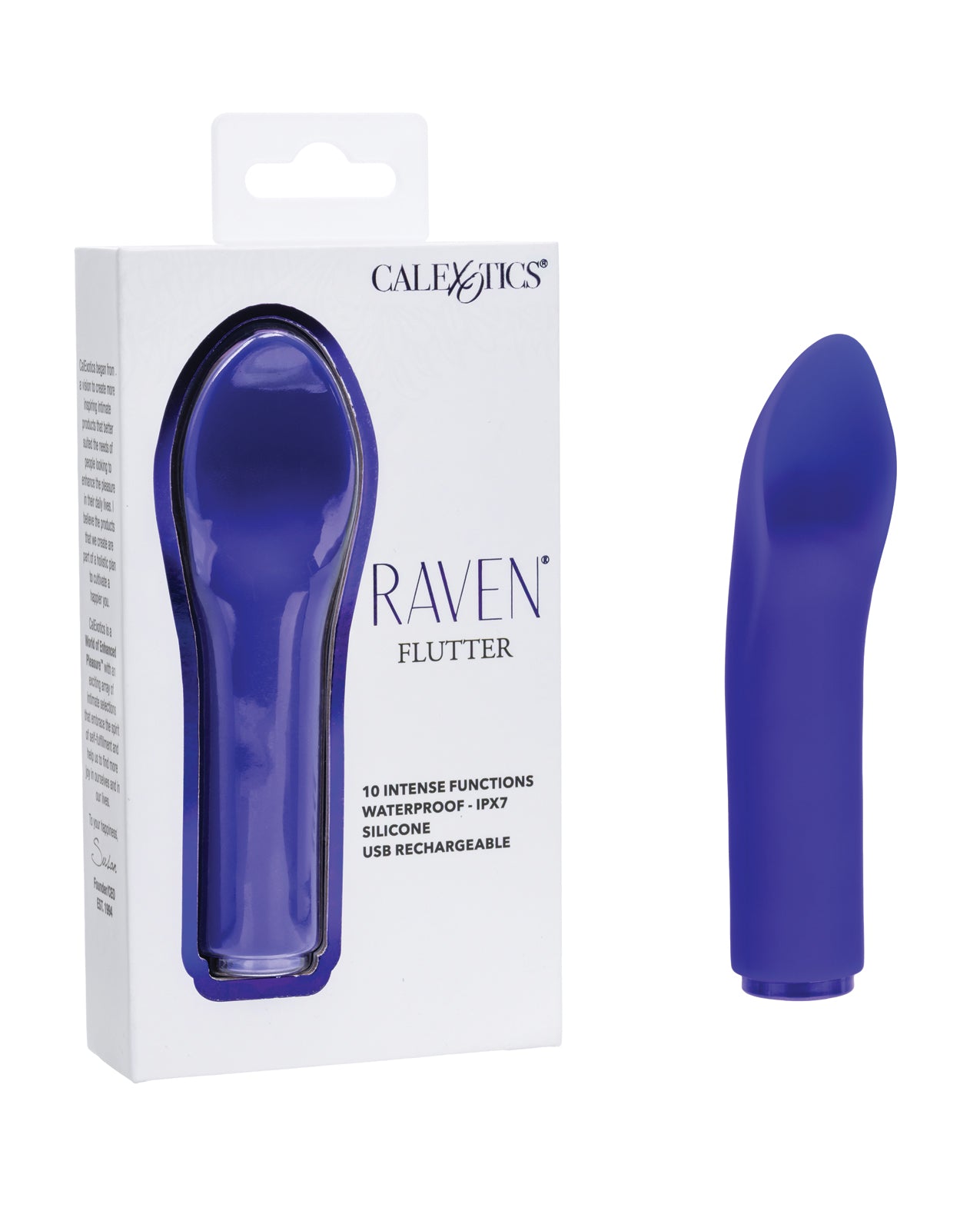 Raven Flutter -kompakti silikoninen minihieromasauva herkkään stimulointiin