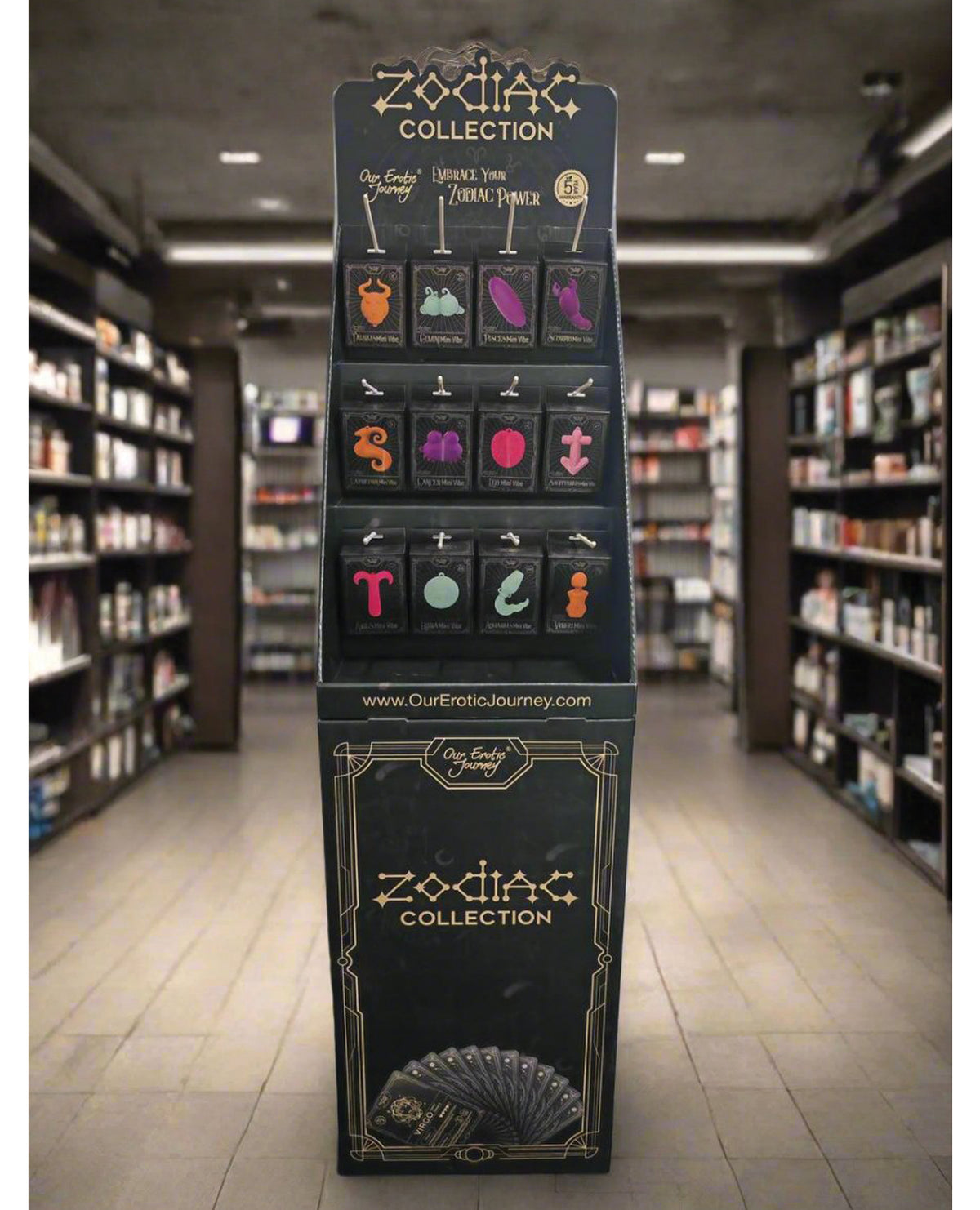 Zodiac Combo 1 Verkaufsdisplay-Set mit 36 Testern plus 12 Gratisartikeln